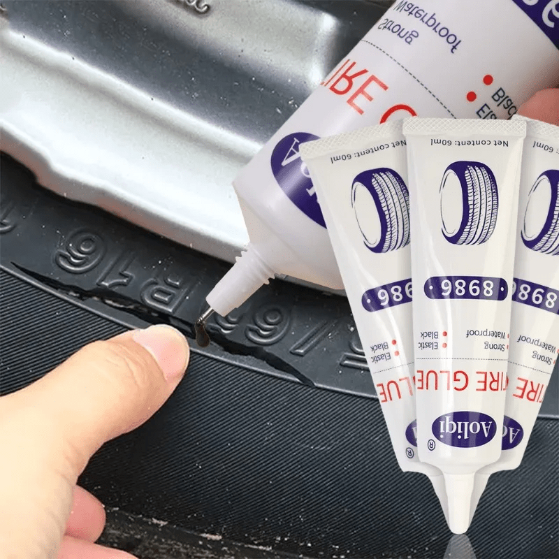 Réparation Pneu Crevé - CarTyreGlue™ - Blanc - Voiturenet