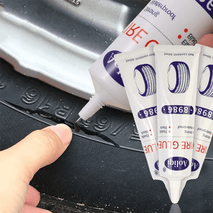 Réparation Pneu Crevé - CarTyreGlue™ - Blanc - Voiturenet